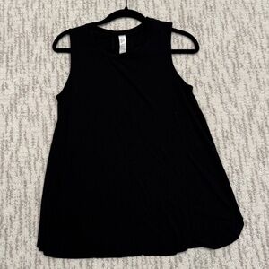 Spanx Perfect Length Muscle Tank Black Activewear Lightweight